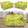 Avocado Yellow Patttern Print Loveseat Cover-grizzshop