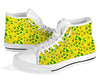 Avocado Yellow Patttern Print Men Women's High Top Shoes-grizzshop