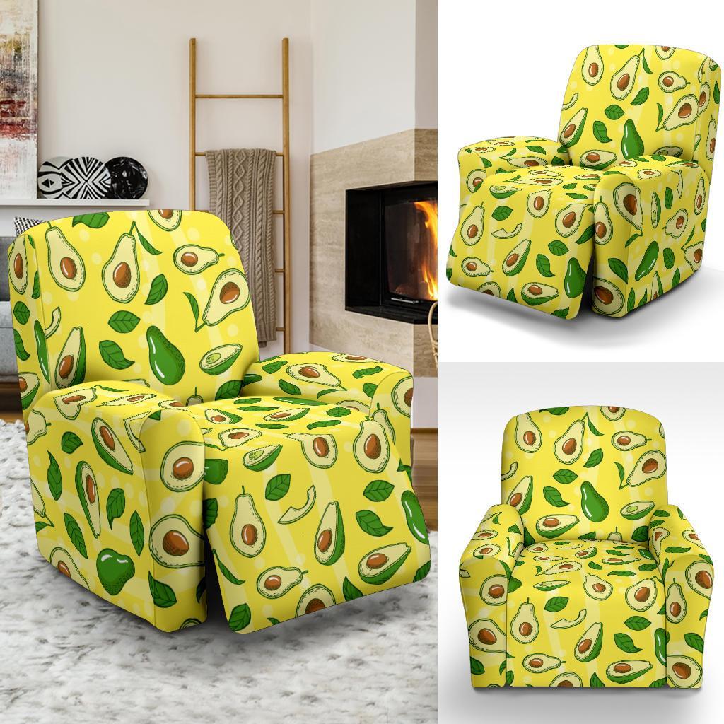 Avocado Yellow Patttern Print Recliner Cover-grizzshop