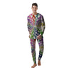 Awareness Mandala Cancer Print Men's Pajamas-grizzshop