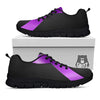 Awareness Ribbon Purple Cancer Print Black Sneaker-grizzshop