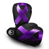 Awareness Ribbon Purple Cancer Print Boxing Gloves-grizzshop