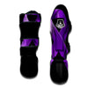 Awareness Ribbon Purple Cancer Print Muay Thai Shin Guards-grizzshop