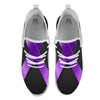 Awareness Ribbon Purple Cancer Print White Athletic Shoes-grizzshop