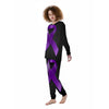 Awareness Ribbon Purple Cancer Print Women's Pajamas-grizzshop