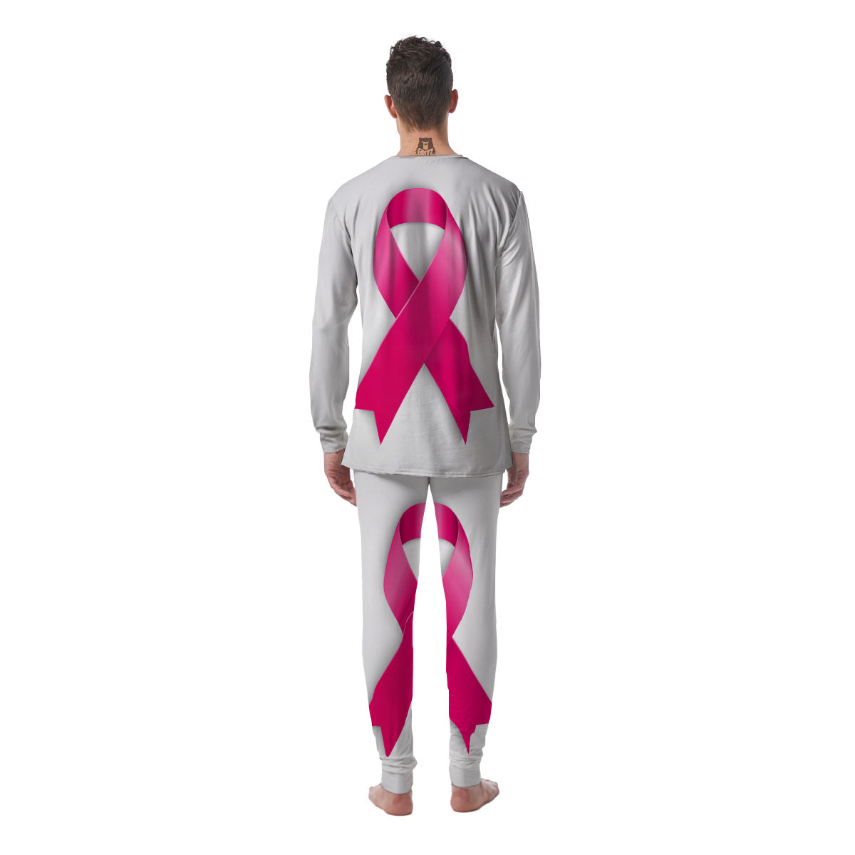 Awareness Ribbons Cancer Print Men's Pajamas-grizzshop