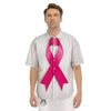 Awareness Ribbons Cancer Print Men's Short Sleeve Shirts-grizzshop