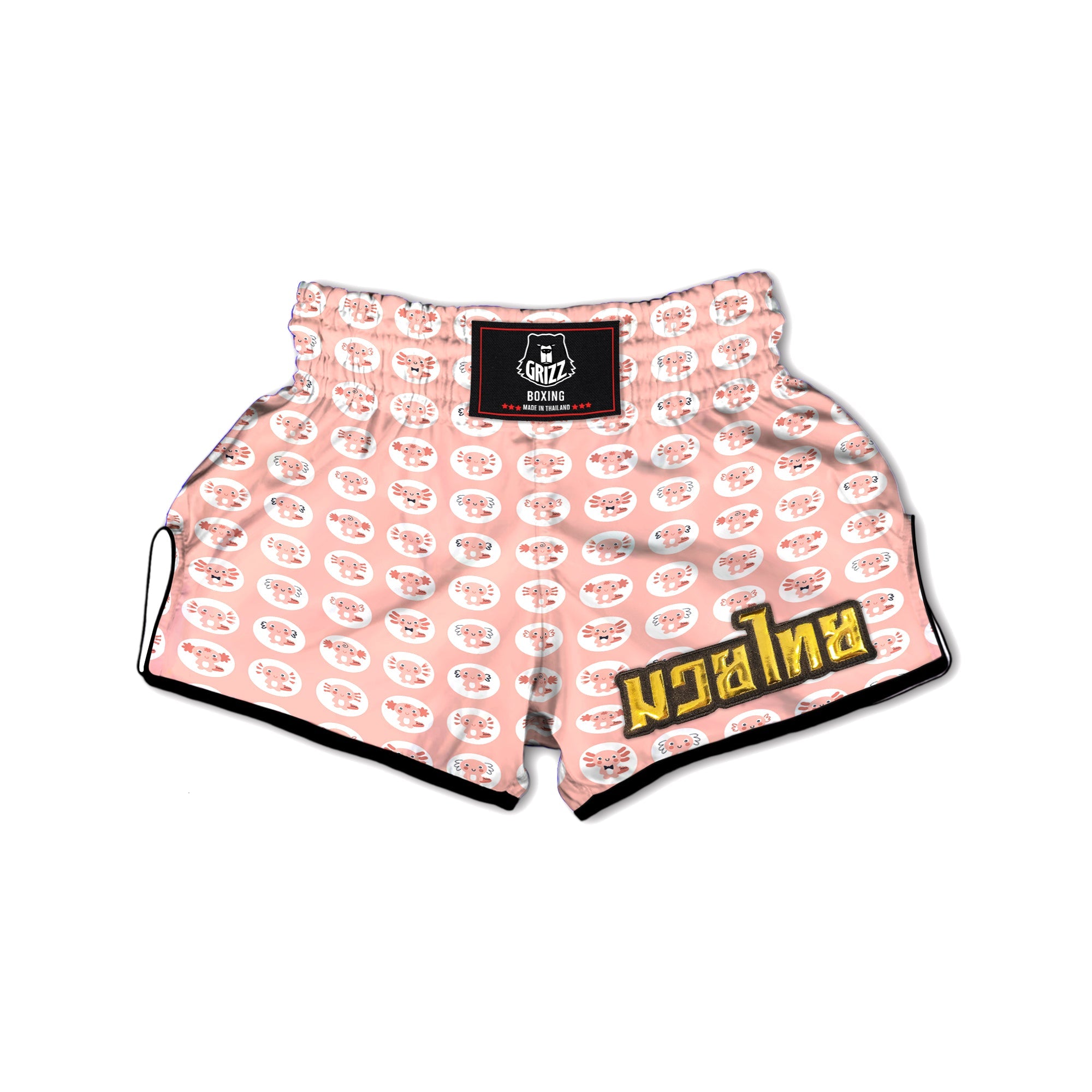 Axolotl Baby Print Pattern Muay Thai Boxing Shorts-grizzshop