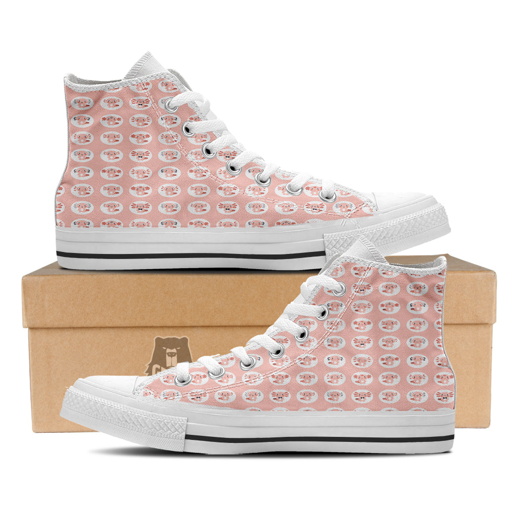 Axolotl Baby Print Pattern White High Top Shoes-grizzshop