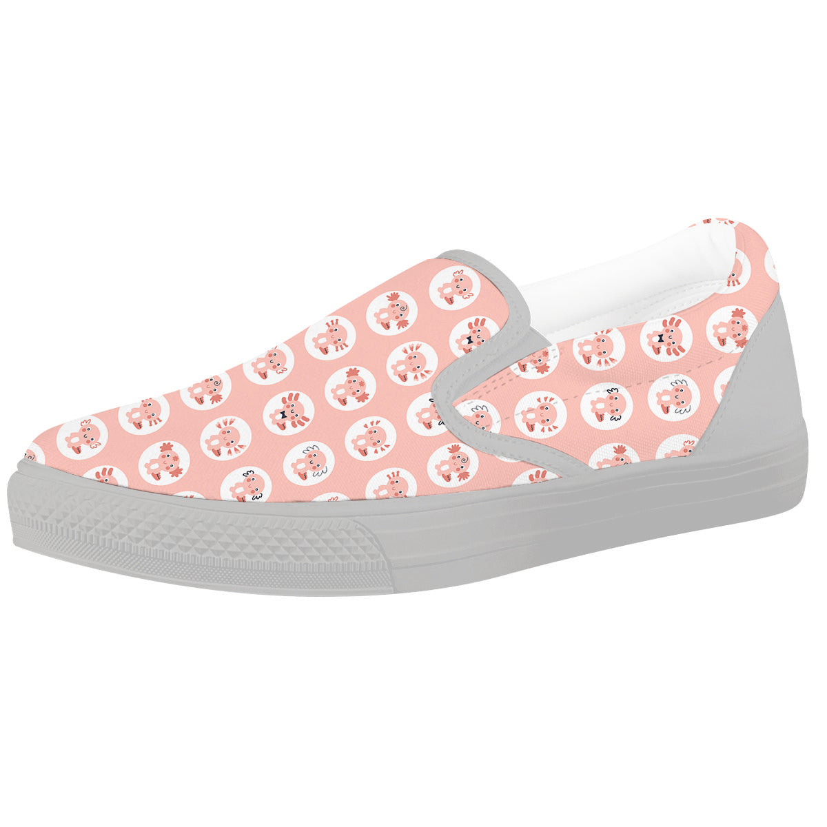 Axolotl Baby Print Pattern White Slip On Shoes-grizzshop