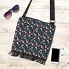 Axolotl Black Pattern Print Crossbody Bags-grizzshop