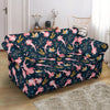 Axolotl Black Pattern Print Loveseat Cover-grizzshop