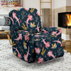 Axolotl Black Pattern Print Recliner Cover-grizzshop