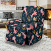 Axolotl Black Pattern Print Recliner Cover-grizzshop