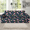 Axolotl Black Pattern Print Sofa Covers-grizzshop