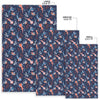 Axolotl Blue Pattern Print Floor Mat-grizzshop