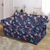 Axolotl Blue Pattern Print Loveseat Cover-grizzshop