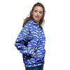 Axolotl Blue Print Pattern Women's Hoodie-grizzshop