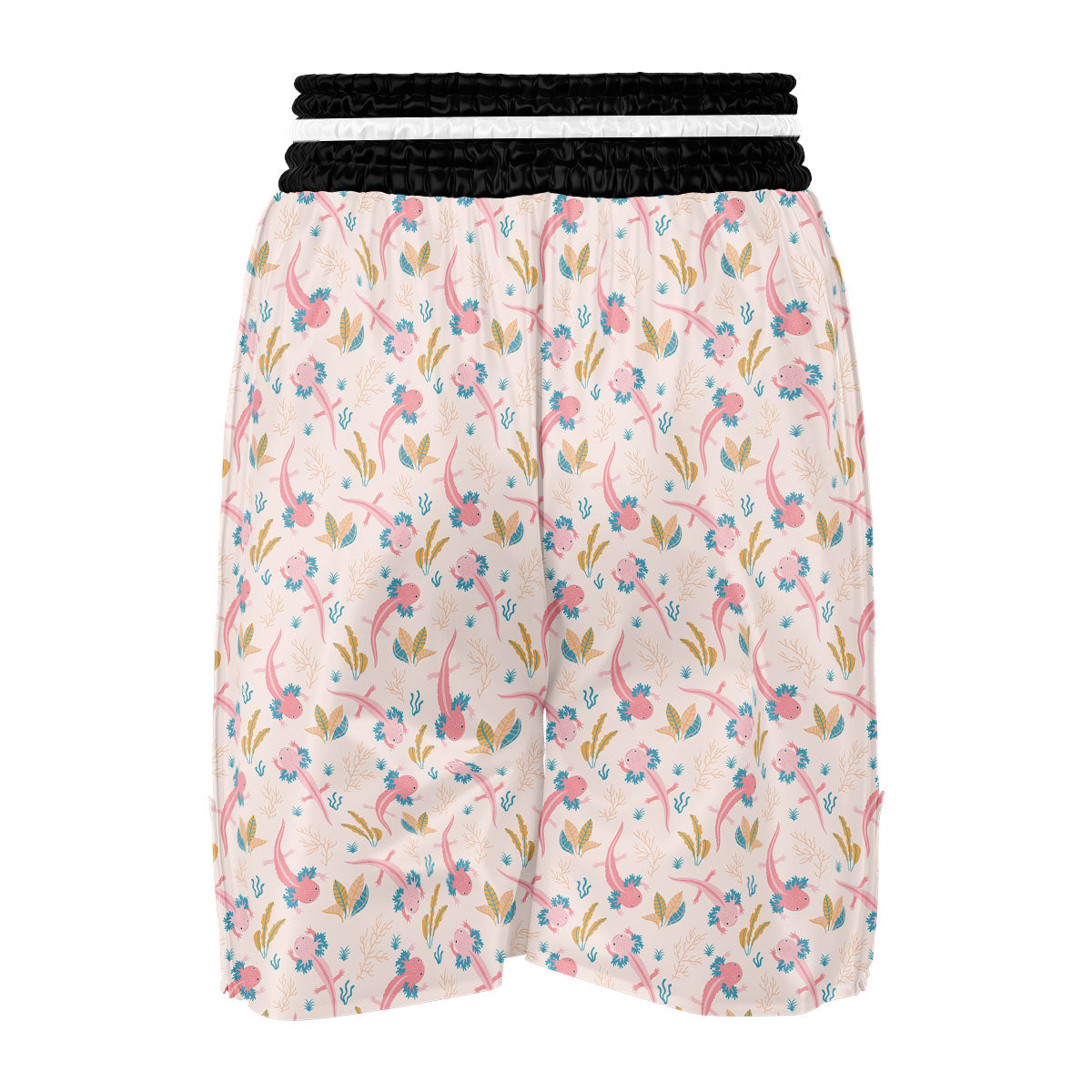 Axolotl Pastel Print Pattern Boxing Shorts-grizzshop