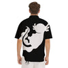 Axolotl White And Black Print Men's Short Sleeve Shirts-grizzshop