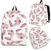 Axolotl White Pattern Print Backpack-grizzshop