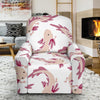 Axolotl White Pattern Print Recliner Cover-grizzshop