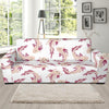 Axolotl White Pattern Print Sofa Covers-grizzshop