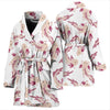 Axolotl White Pattern Print Women Long Robe-grizzshop