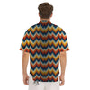 Aztec American Print Pattern Men's Short Sleeve Shirts-grizzshop