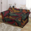 Aztec Bat Halloween Pattern Print Loveseat Cover-grizzshop