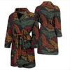 Aztec Bat Halloween Pattern Print Men Long Robe-grizzshop