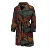 Aztec Bat Halloween Pattern Print Men Long Robe-grizzshop