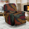 Aztec Bat Halloween Pattern Print Recliner Cover-grizzshop