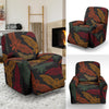 Aztec Bat Halloween Pattern Print Recliner Cover-grizzshop