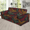 Aztec Bat Halloween Pattern Print Sofa Covers-grizzshop