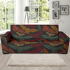 Aztec Bat Halloween Pattern Print Sofa Covers-grizzshop