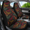 Aztec Bat Halloween Pattern Print Universal Fit Car Seat Cover-grizzshop