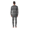 Aztec Black Ethnic Print Pattern Men's Pajamas-grizzshop