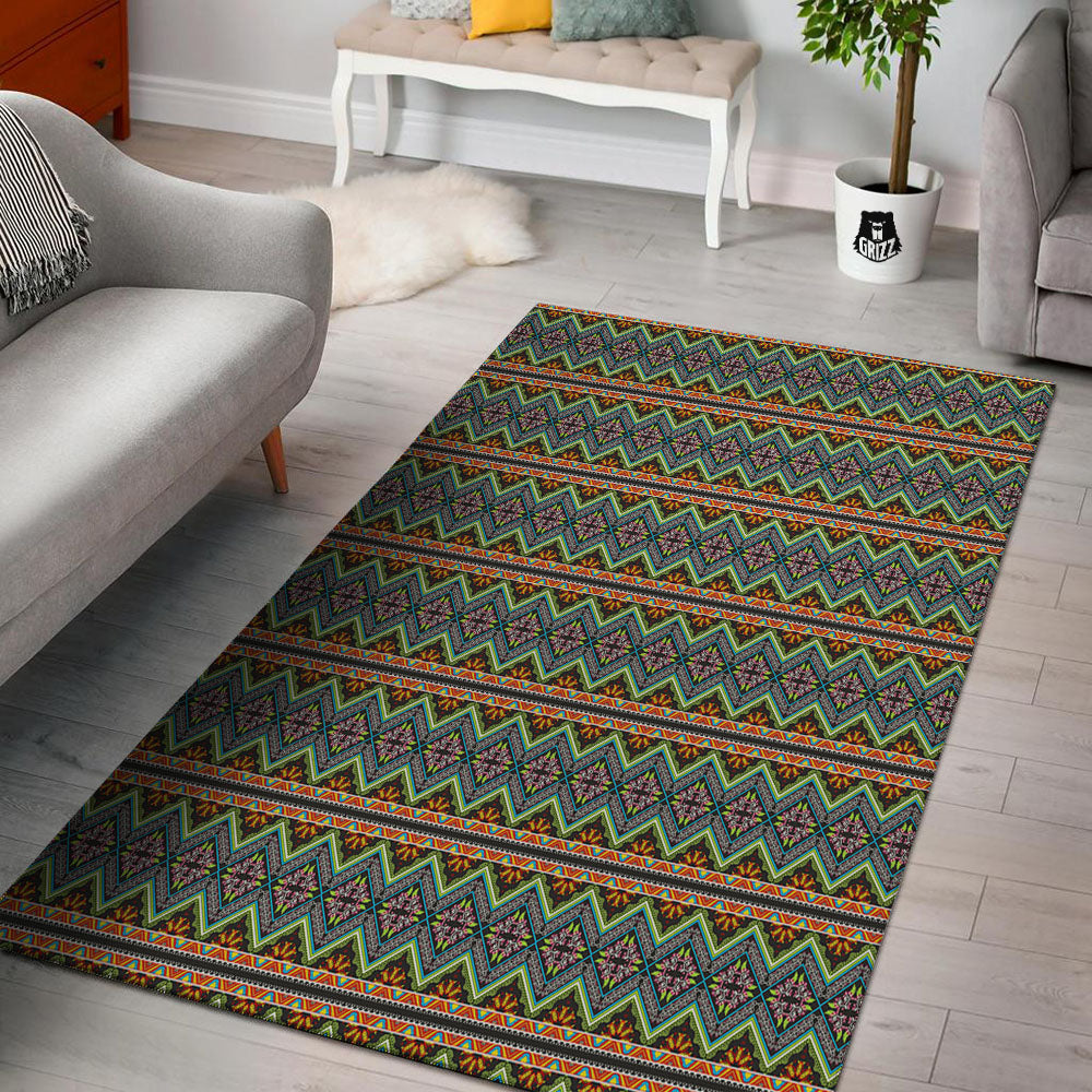 Aztec Boho Tribal Print Pattern Floor Mat-grizzshop