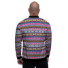 Aztec Bright Colors Print Pattern Men's Bomber Jacket-grizzshop