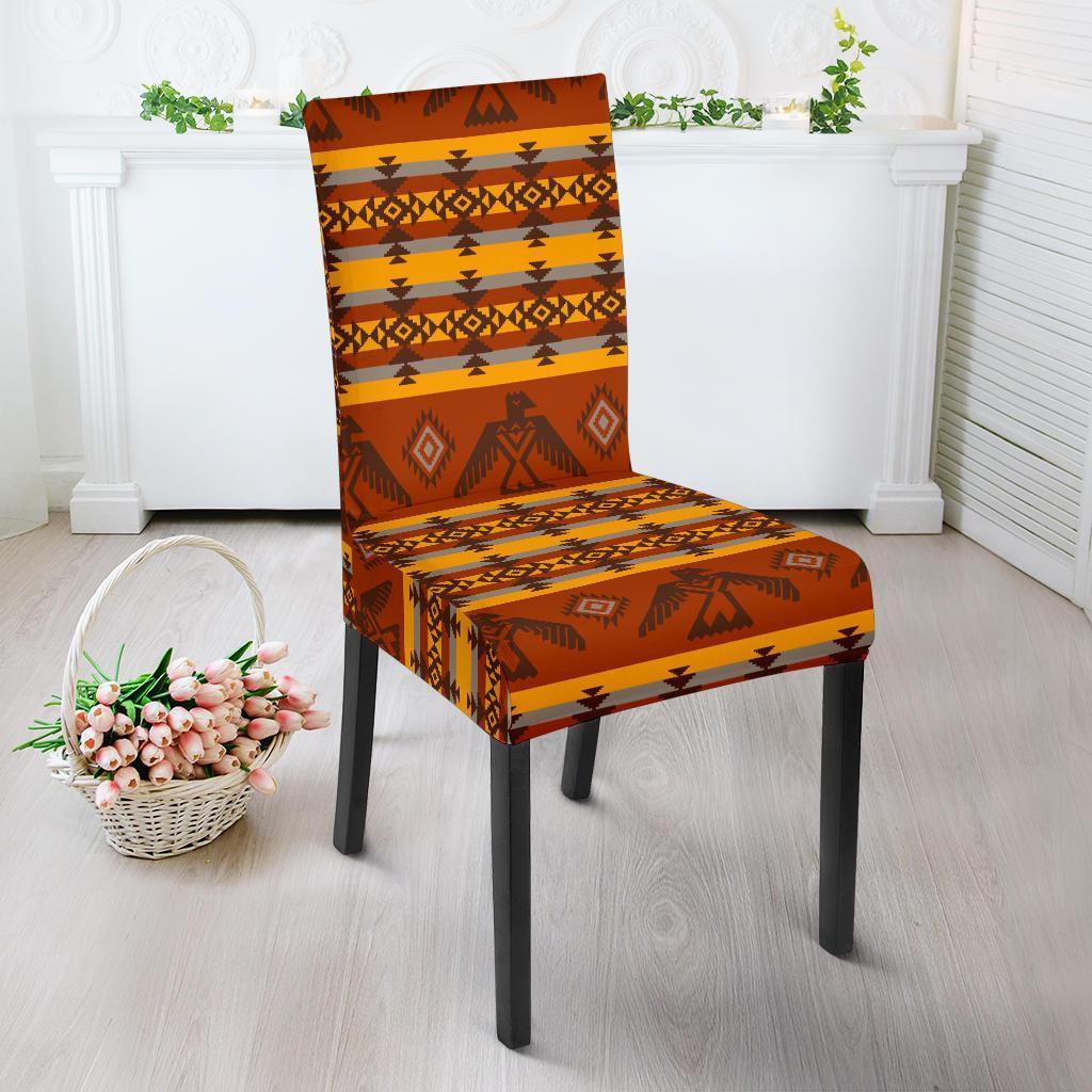 Aztec Eagle Pattern Print Chair Cover-grizzshop