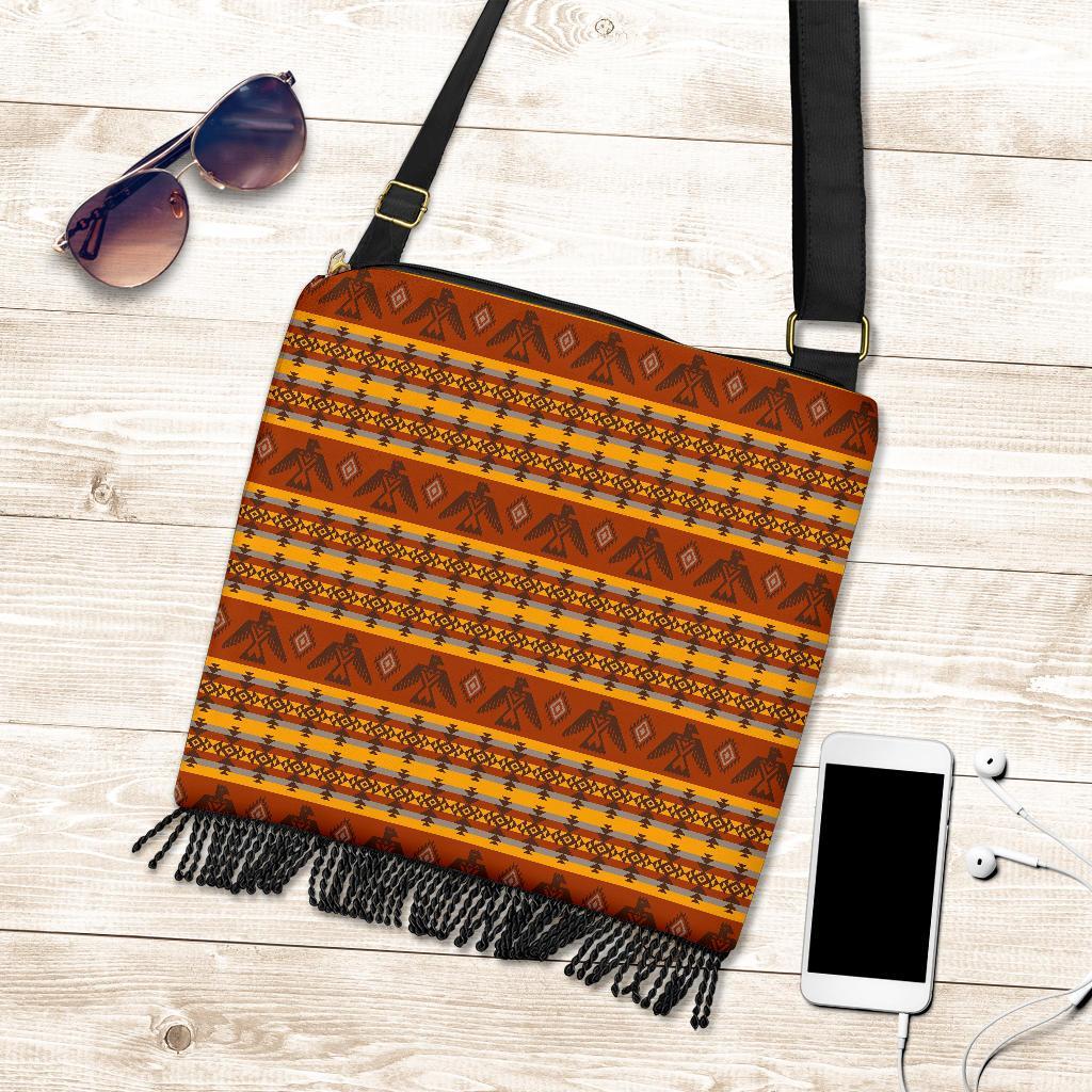 Aztec Eagle Pattern Print Crossbody bags-grizzshop