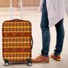 Aztec Eagle Pattern Print Luggage Cover Protector-grizzshop