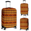 Aztec Eagle Pattern Print Luggage Cover Protector-grizzshop