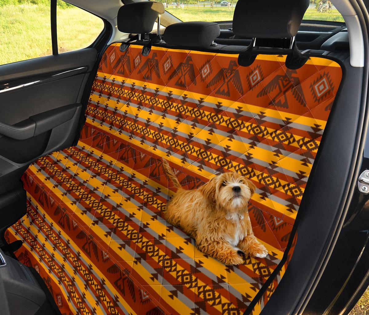 Aztec Eagle Pattern Print Pet Car Seat Cover-grizzshop