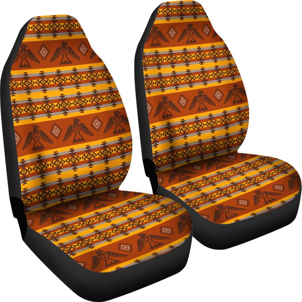 Aztec Eagle Pattern Print Universal Fit Car Seat Covers-grizzshop