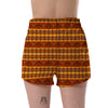 Aztec Eagle Pattern Print Women's Shorts-grizzshop