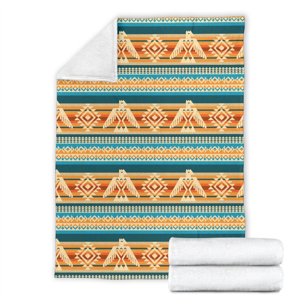 Aztec Eagle Print Pattern Blanket-grizzshop