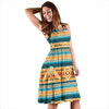 Aztec Eagle Print Pattern Dress-grizzshop