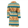 Aztec Eagle Print Pattern Men Long Robe-grizzshop